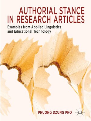cover image of Authorial Stance in Research Articles